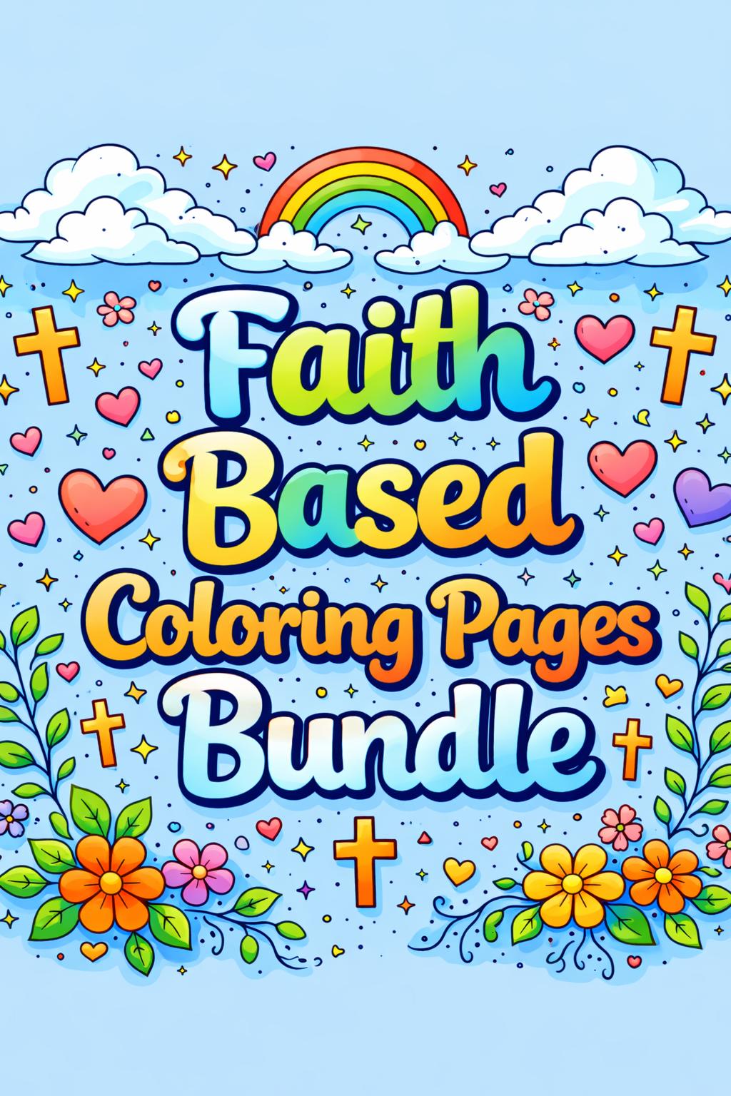 Faith Based Coloring Pages Bundle | Christian Coloring Sheets ...