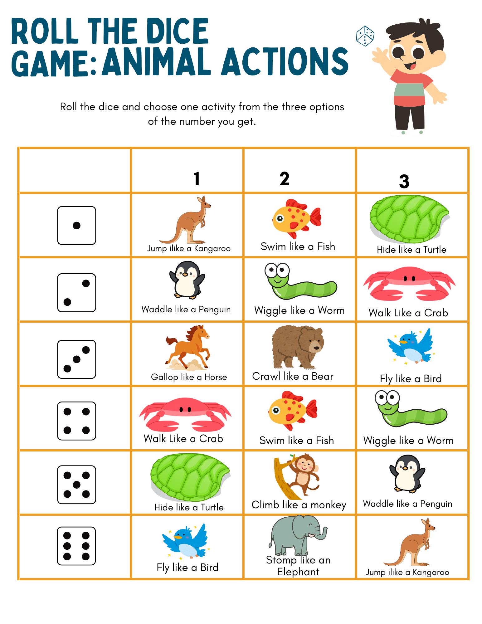 Roll the Dice Learning Games for Preschool | Shapes, Colors, Letters ...