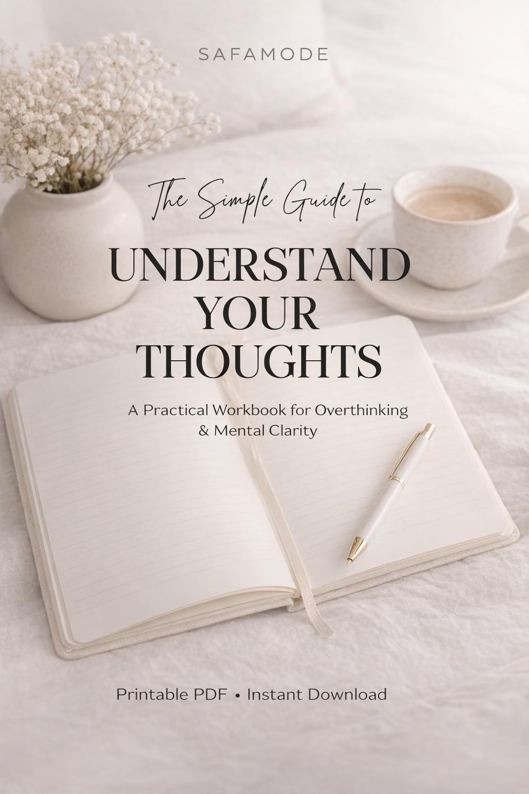 Stop Overthinking Workbook | Printable Psychology Guide | Self ...
