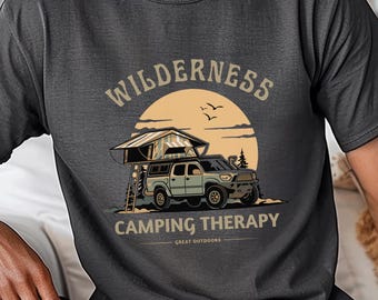 Camping Therapy Shirt | Off Road Truck Camper Graphic Tee