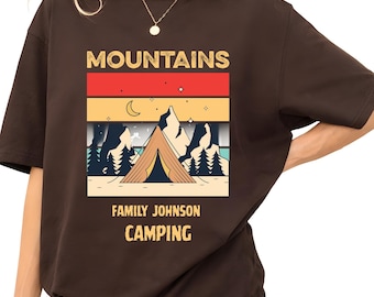 Mountains Shirt, Vintage Mountain Tee, Yellowstone Tee, Outdoor Shirt, Nature Lover Gift, Adventure Shirt, Camping Tee, National Park Shirt