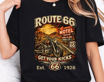 Route 66 Shirt, Historic Route 66 Centennial Shirt, Patriotic Road Trip Shirt, 100th Anniversary Route 66 tshirt