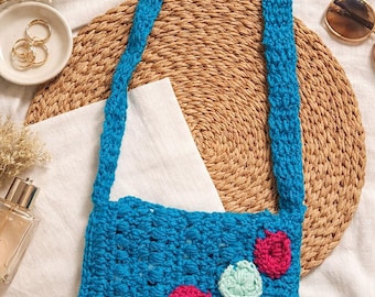 Handmade Crochet Crossbody Bag for Women