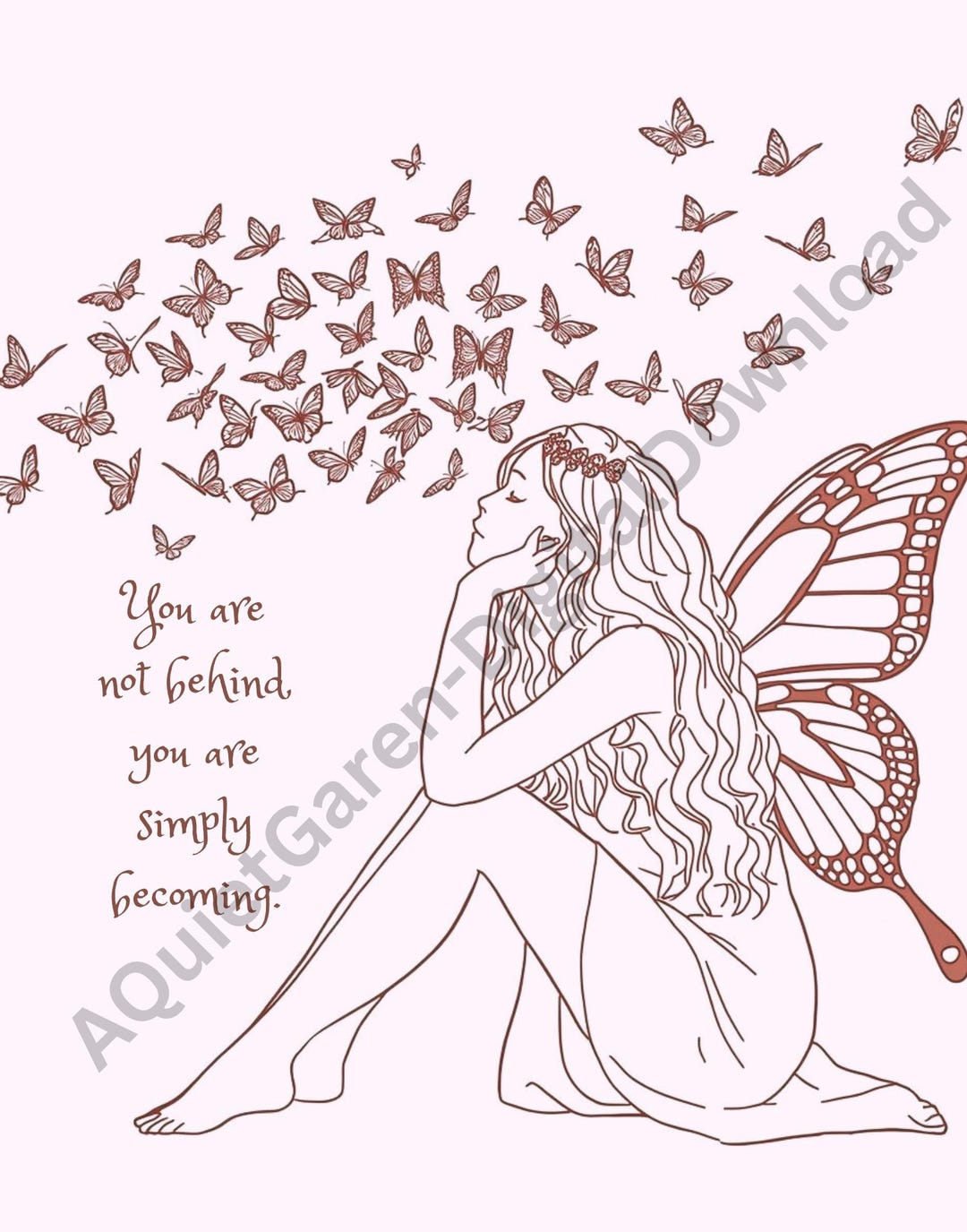 Butterfly Wall Art Printable | Inspirational Quote Art | Feminine ...