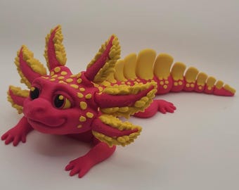 Articulated Axolotl Toy-3D Printed