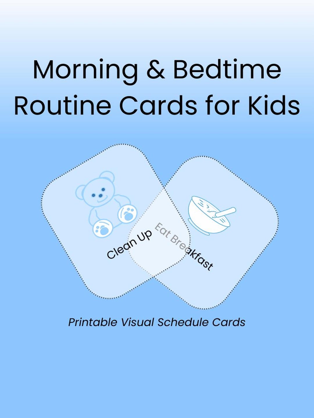 Morning Routing Card Morning and Bedtime Routine Cards for Kids | Printable | US Letter & A4 ...