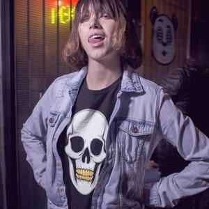 Grillz Are Forever Alternate T-Shirt | Skull Gold Grills