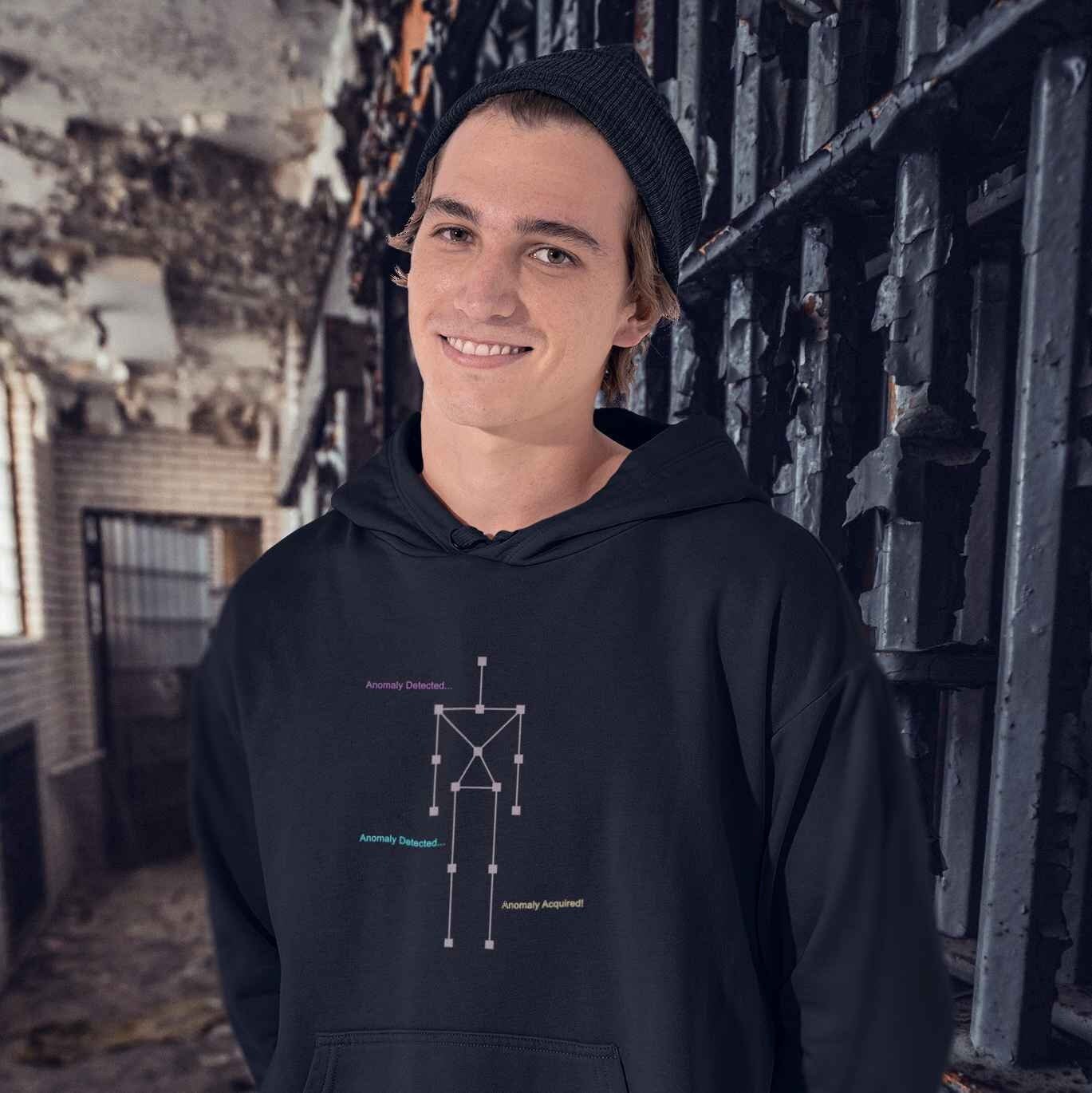 Anomaly Detected... Unisex Hooded Sweatshirt | Proper ghost hunting attire for fans of Ghost Adventures!