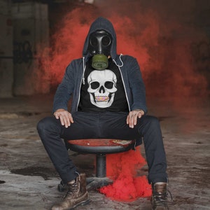 Grillz Are Forever Alternate T-Shirt | Skull Rainbow Gold Grills