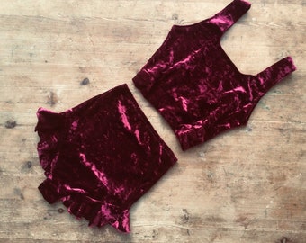 Vintage circus costume trapeze set aerial