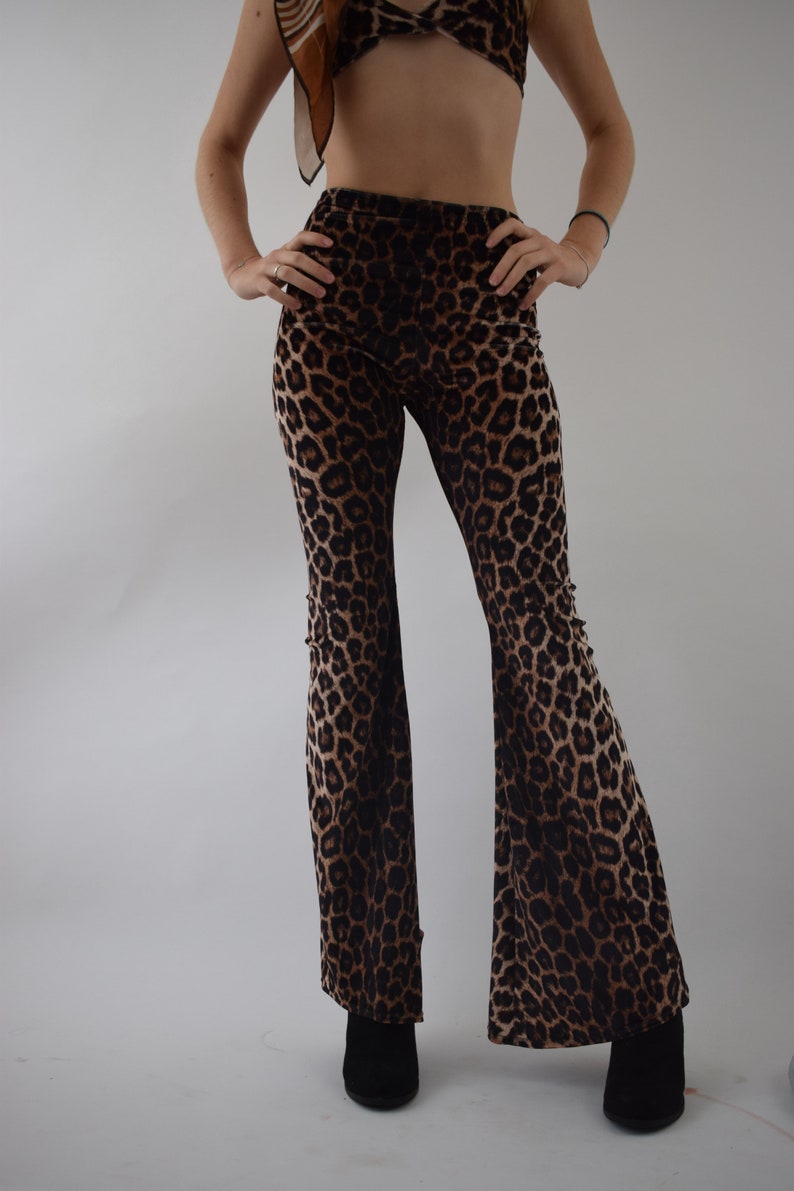 high waisted stretch flare pants