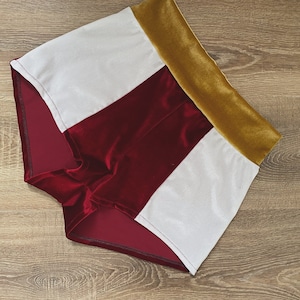 large velvet shorts sample sale