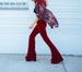 High waist velvet flares bell bottoms hippy pants velvet trousers hippy festival 