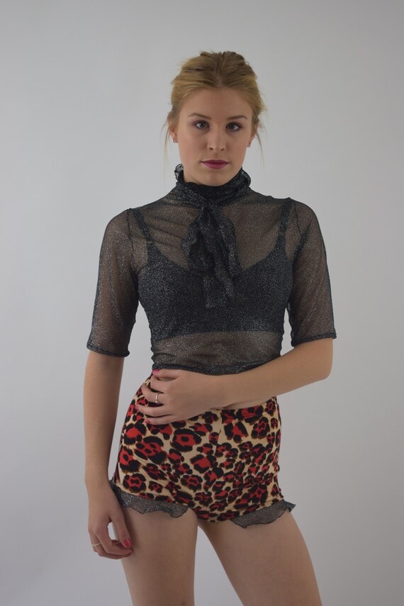 half sheer top