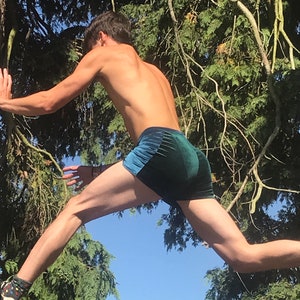 Men’s velvet stretch shorts aerial trapeze yoga circus