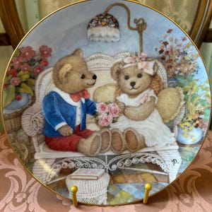 Franklin Mint Teddy Bear Plate Collection - Etsy