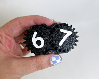 3D Printed 6-7 Gear Fidget Spinner | Desk Toy