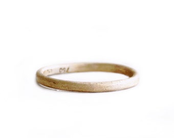 Organic wedding band. An earthy ring. Goat.