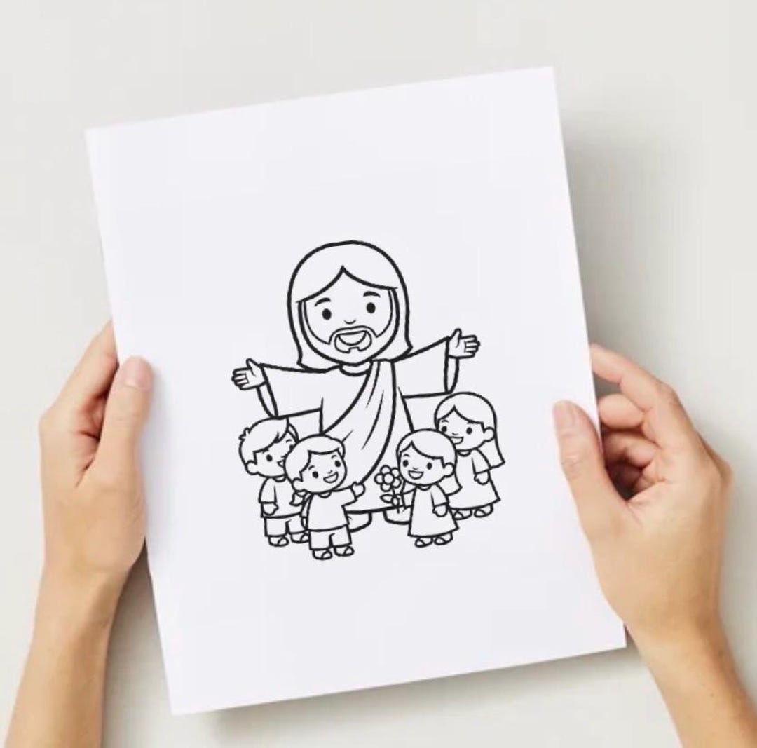 Jesus Coloring Pages for Toddlers (ages 2–4) 35 Pages | Christian ...