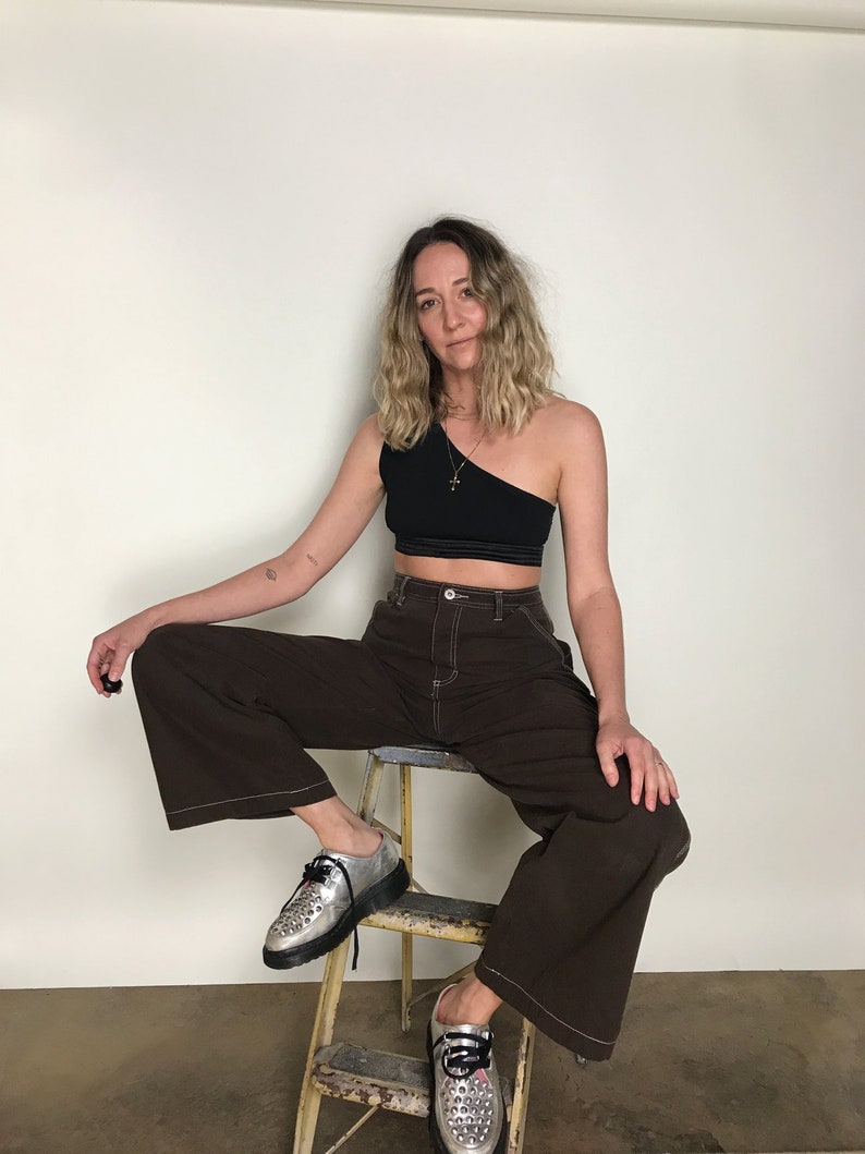 CHOCOLATE WIDE LEGS 30