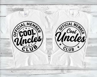 Cool Uncle Club SVG PNG, Official Member Design, Best Uncle Svg, Awesome Uncle Shirt Svg, Printable Cricut & Silhouette Digital Download