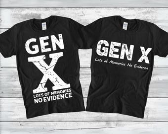 Gen X, tanti ricordi, nessuna prova, PNG SVG, citazione divertente sulla generazione X, design vintage, umorismo retrò anni '90, regalo per gli amici, download digitale