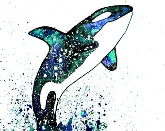 Space Orca print