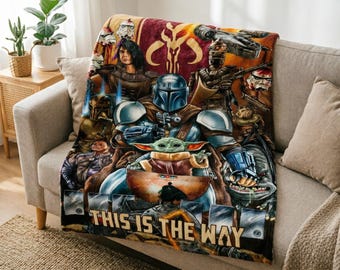 Manta suave de Grogu de The Mandalorian, regalo para fans de Star Wars