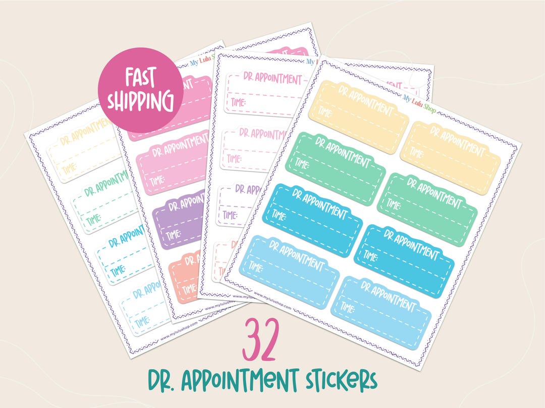 DOCTOR APPOINTMENT Planner Stickers for Calendar and Journals - Etsy