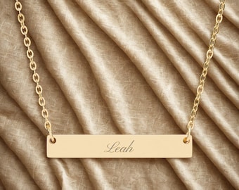 Jouw gepersonaliseerde rekstokketting | Gegraveerde naam of bericht