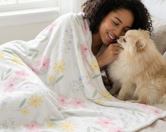 Schattige fluwelen pluche deken