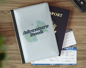 Funda para pasaporte de libros de aventuras / Imprescindible para los amantes de los viajes