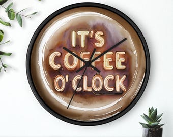 Reloj de pared con diseño de café / Reloj de café para decoración de cocina