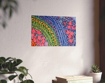 The Living Boundary | Cell Membrane Science Art Print | Biology Wall Decor