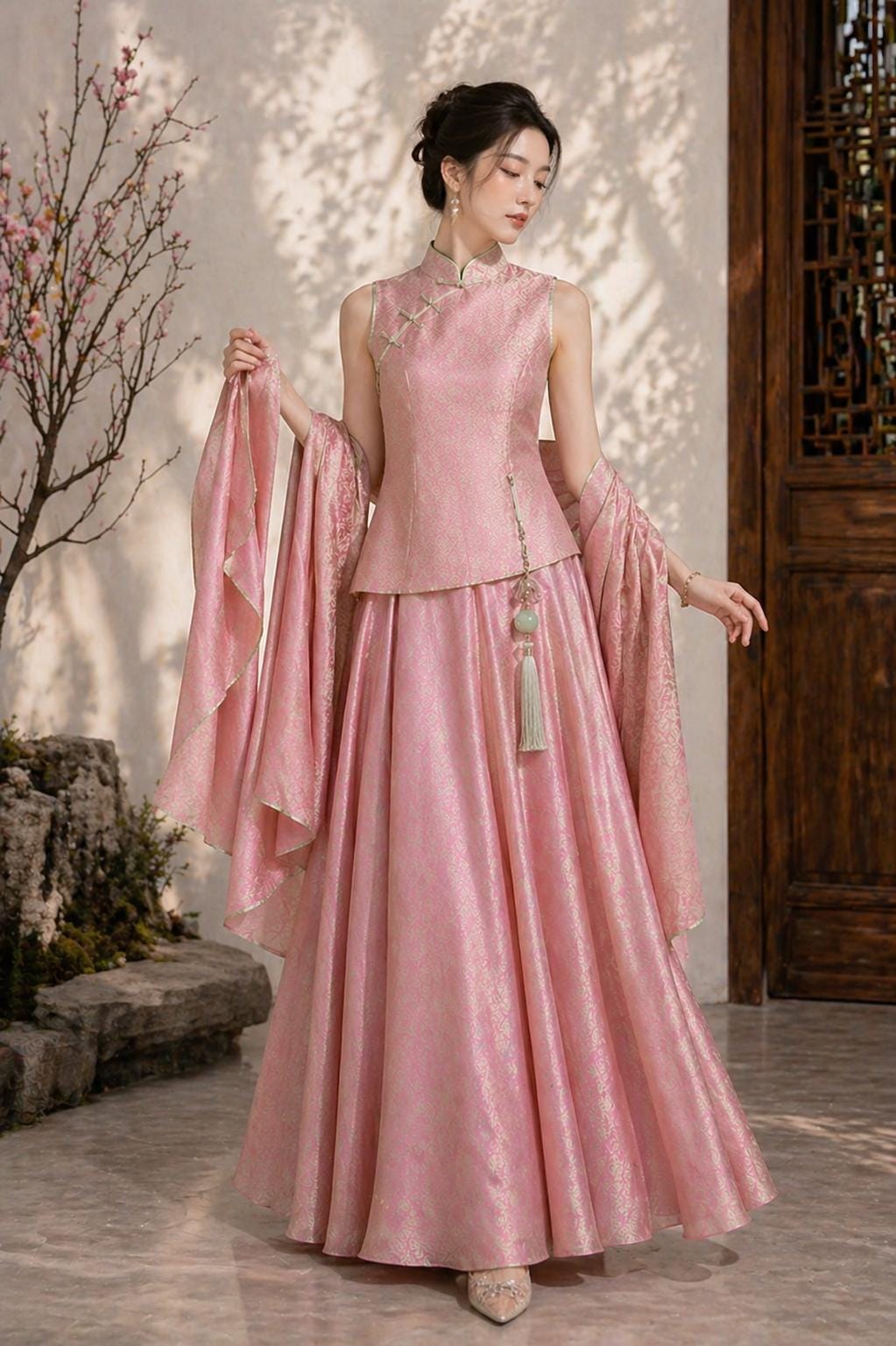 Pink Chinese Dress - Etsy