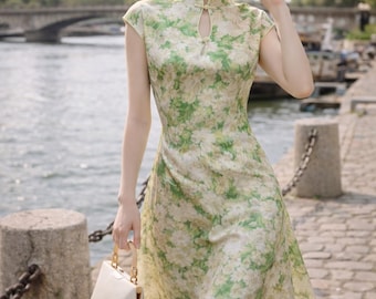 ジェイドフローラルドレス | ネオチャイニーズドレス