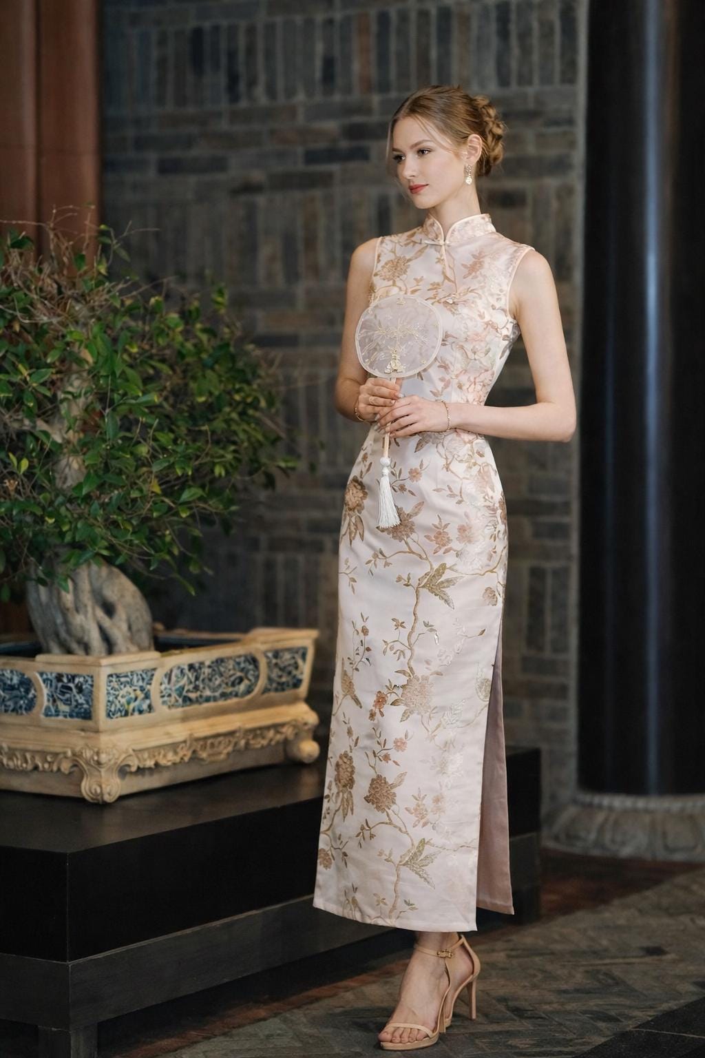 Silk Mandarin Gown - Etsy Silk Mandarin Gown - Etsy