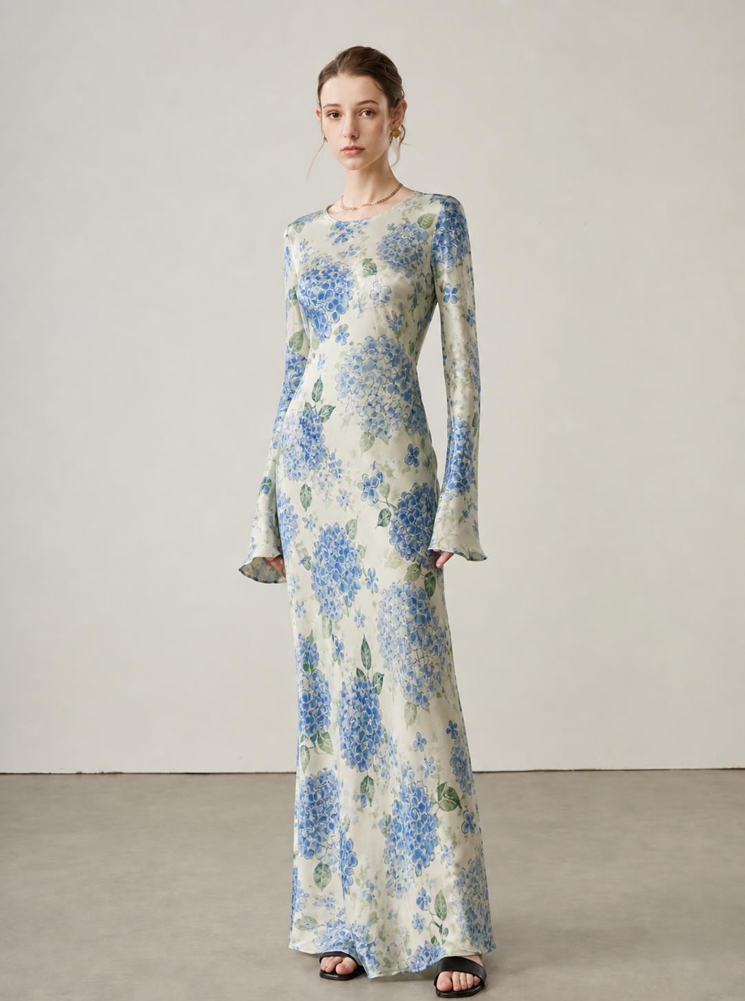floral maxi dress flutter sleeve Multicolor Ricrac Trim Flutter Sleeve Buttoned Floral Maxi Dress – My pink  rose