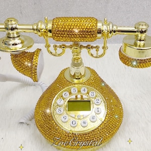 New Color** GOLD CLASSIC Bling and Sparkly PHONE to ensure a good mood when making / receiving a call