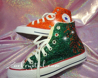 Customize Your Wedding Converse Chuck Taylor All Star SNEAKERS with Shinning and bling Rhinestones CRYSTALS Wedding, Party, Prom
