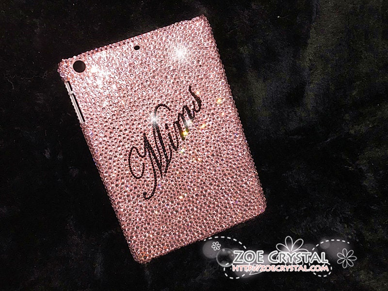 SWAROVSKI iPadケース Bedazzled Bling iPad CASE / Cover With Fuchsia Swarovski or
