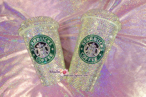 Bedazzled BLING STARBUCKS Coffee Cup / Mug / Tumbler Glitter Sparky Shinny  W Swarovski Crystal Rhinestone Diamond Aurora White Bejeweled Zoe - Etsy