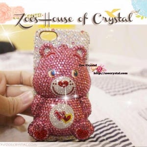 Czech/ Swarovski 3D BEAR Crystal Cell Phone Case - Available for Samsung Galaxy S4 case