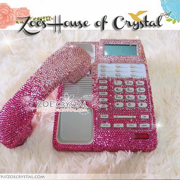 Bling and Sparkly Pink OFFICE / DESK  PHONE to ensure a good conversation for every call.