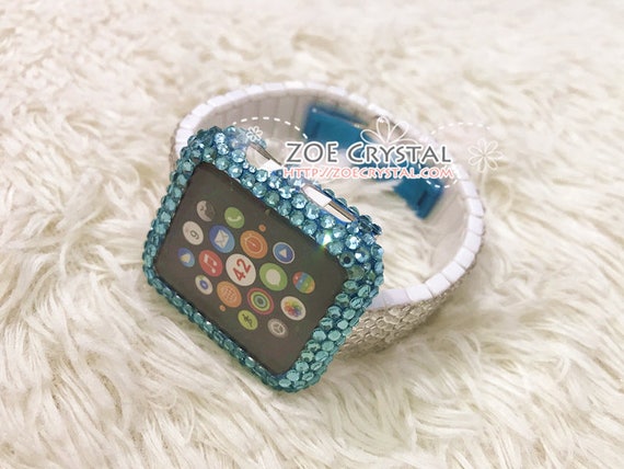 SALES Bling Apple Watch Lake Blue Crystal Case / Protector  display picture 1