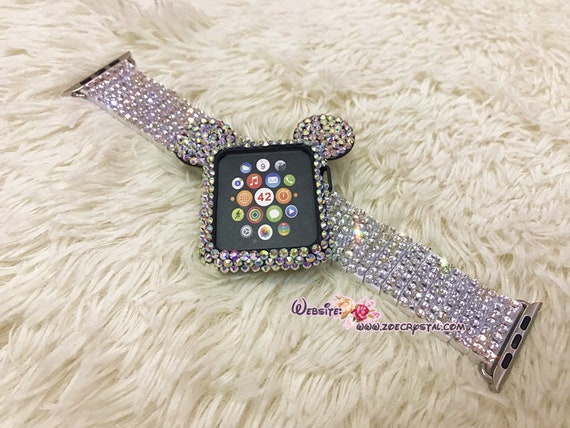 Swarovski Crystal, watch face protector, for Apple Watch 38-40 inch’s. Amazon.com: Swarovski Sparkling Smartwatch Case compatible  main image 2