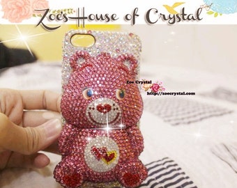 Czech/ Swarovski 3D BEAR Crystal Cell Phone Case - Available for Samsung Galaxy S4 case