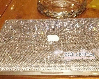 MACBOOK Custodia/Copertina CELEB Kim Kardarsin Kylie Jenner Fatto a mano Personalizzato Diamante Bling Cristallo Strass Air / Pro Glitter 13" 14" 15" 16"