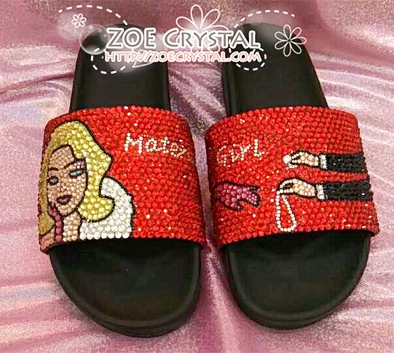 Customize Your Bling SANDALS SLIDES Slippers for Summer - Etsy
