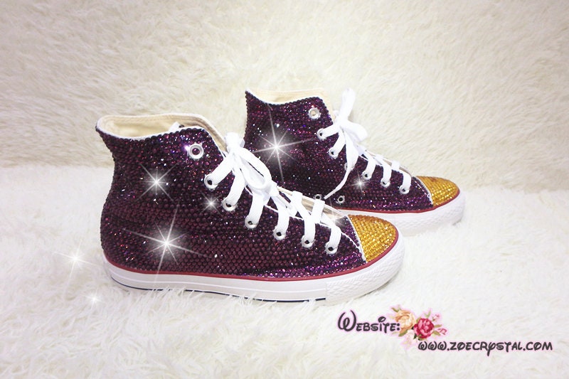 Bedazzled purple converse 2025